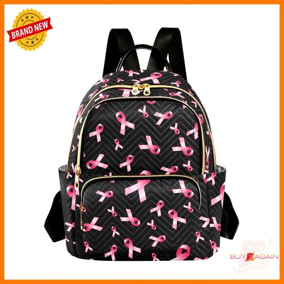 Mini Backpack Purse Wavy Quilted Polyester Travel Daypack Shoulder Bag main image 4